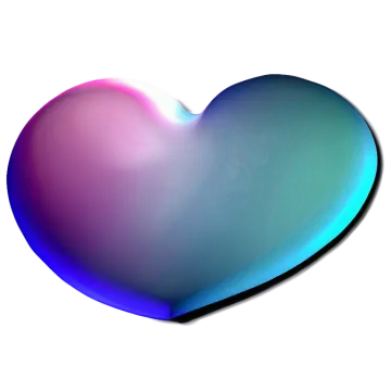 a heart shaped object on a white background