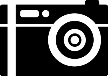 a black and white photo camera