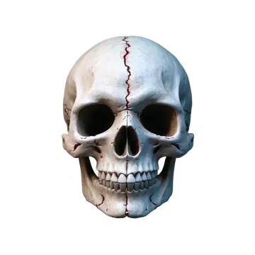 an image of a human skull on a white background