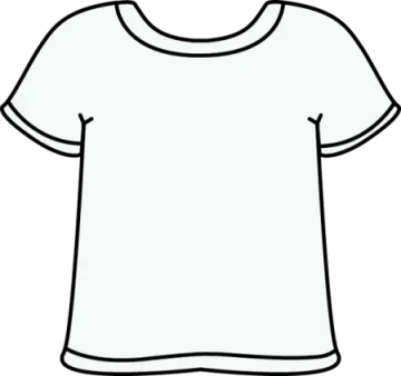 a white t - shirt