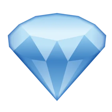 a blue diamond