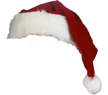red and white santa hat