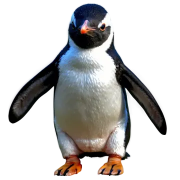 a black and white penguin