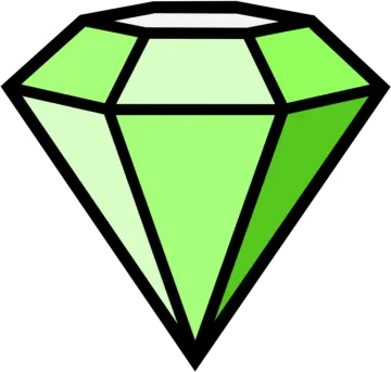 a green diamond