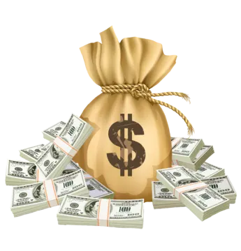 a bag full of money