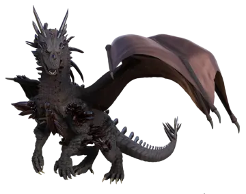 a dragon flying through the air with its mouth open