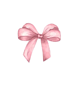 a pink bow on a white background