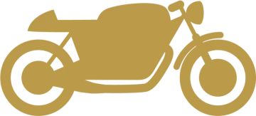 a brown motorcycle on a white background