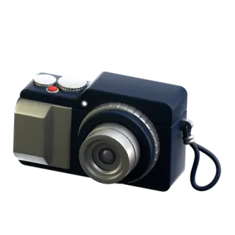 a digital camera on a white background