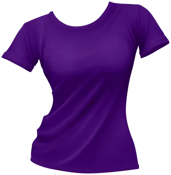 a purple t - shirt on a white background
