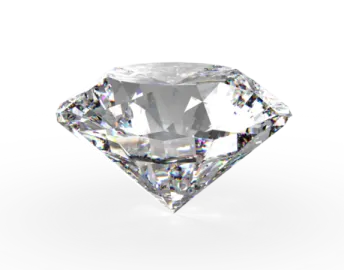 a diamond on a white background