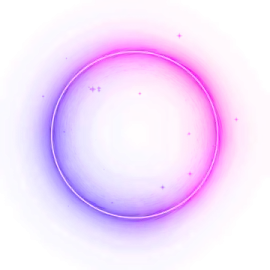 a white circle with red and blue circles around it