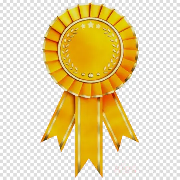 a gold medal on a transparent background