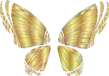 an image of a gold butterfly