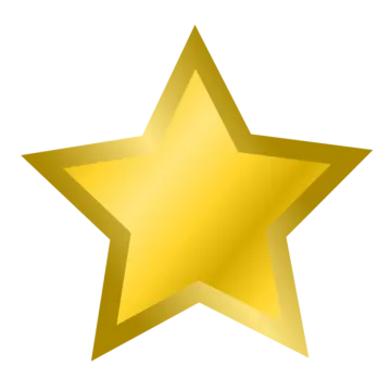 a gold star