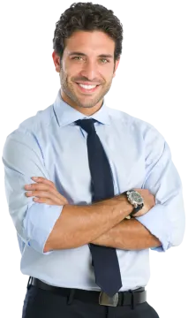 a man with his arms crossed
