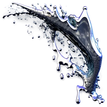 a splash of water on a white background