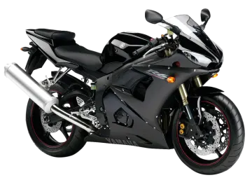 a black motorcycle on a white background