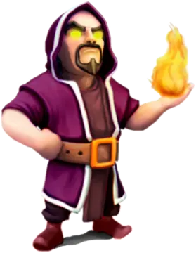 a cartoon character with a fire in his hand