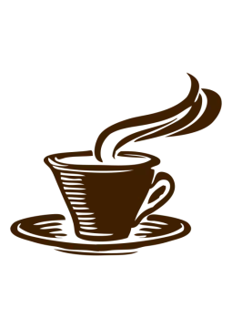 a cup of coffee on a saucer