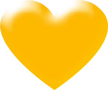a yellow heart