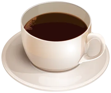 a cup of coffee on a saucer
