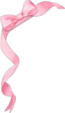 a pink ribbon on a white background