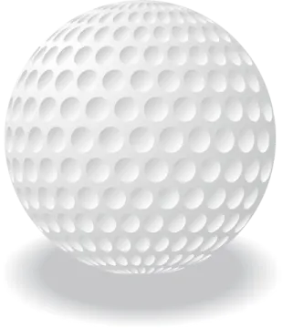 a golf ball on a white background