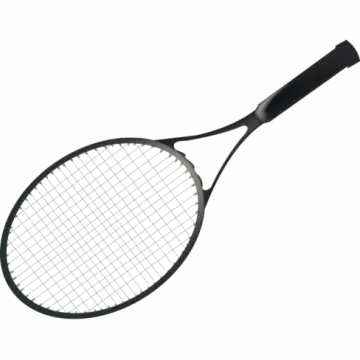 a tennis racket on a white background