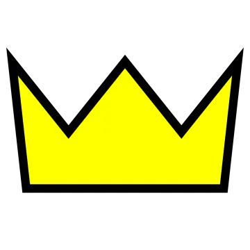 a yellow crown