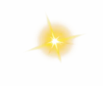 a bright yellow star on a white background