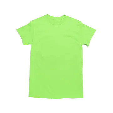 a green t - shirt on a white background