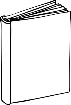 a black and white book clipart