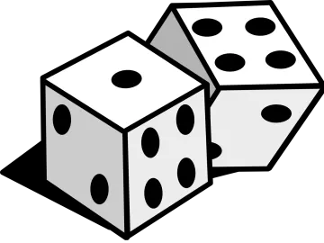 two dice clip art