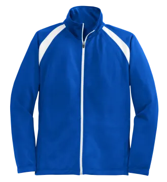 an image of a royal blue and white jacket