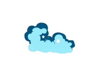 a drawing of two people laying on the ground