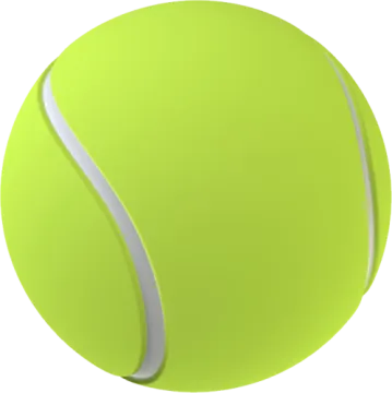 a tennis ball on a white background