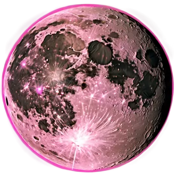 an image of the moon in pink and black