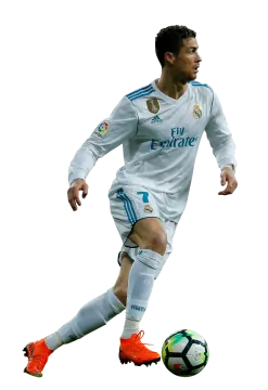 a man in a white shirt kicking a soccer ball