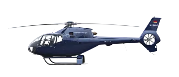 a blue helicopter on a white background