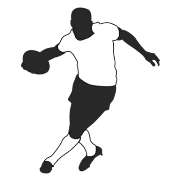 a silhouette of a basketball player