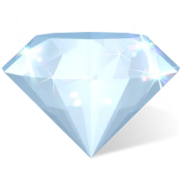 a diamond on a white background