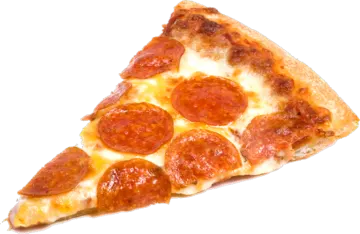 a slice of pepperonie pizza