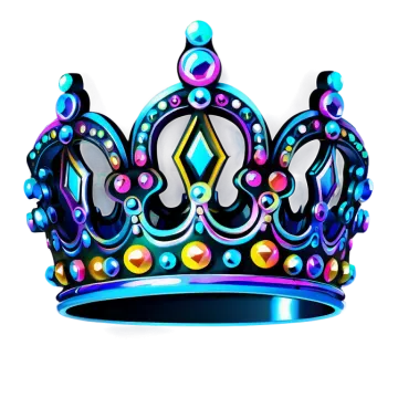 a colorful crown on a white background