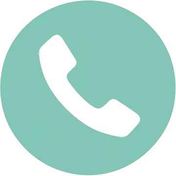 a green circle with an image of a phone