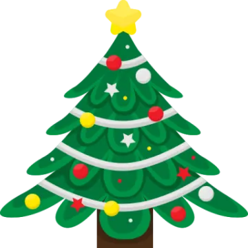 a christmas tree with ornaments on it