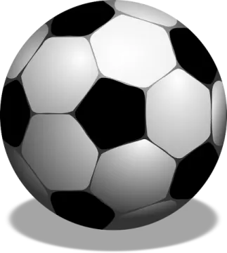a soccer ball on a white background