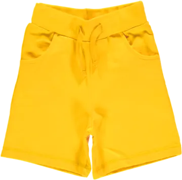a yellow shorts with a bow on the side