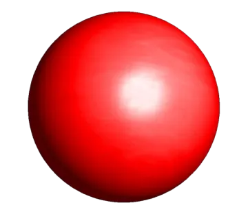 an image of a red sphere