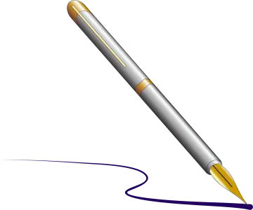 a ballpoint pen on a white background